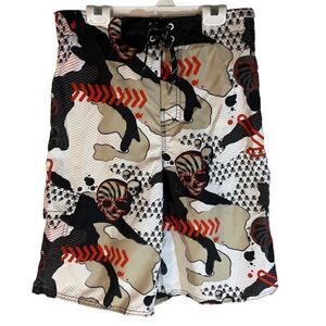 Joe Boxer Boy’s Skull Swim Trunks, 14